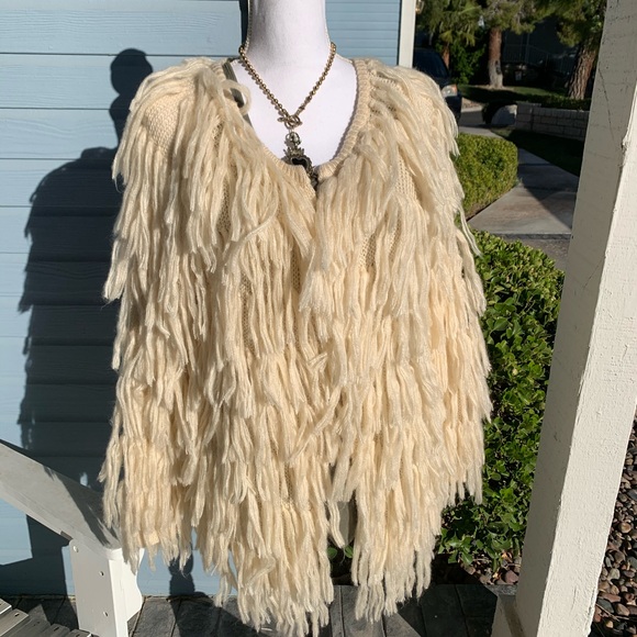 fringe shaggy jacket